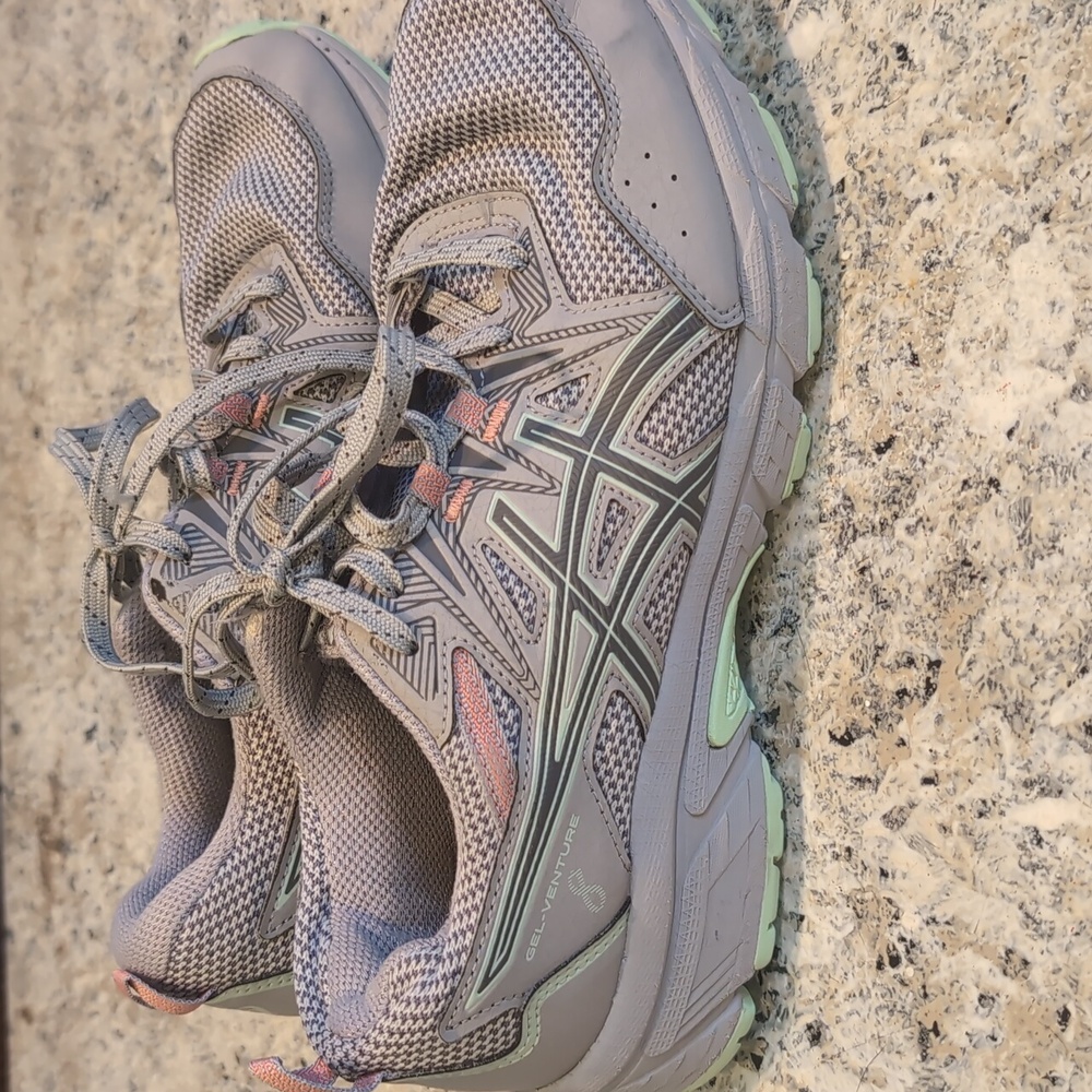 Asics Gel-Venture 8 Piedmont Grey/Metropolitan Running Shoe, Sz. 8.